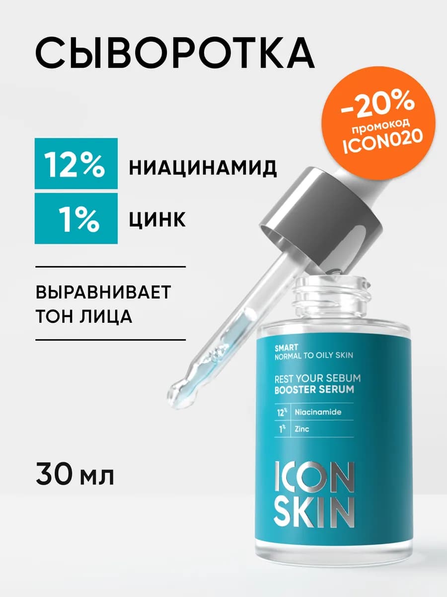 Сыворотка для лица с ниацинамидом ICON SKIN